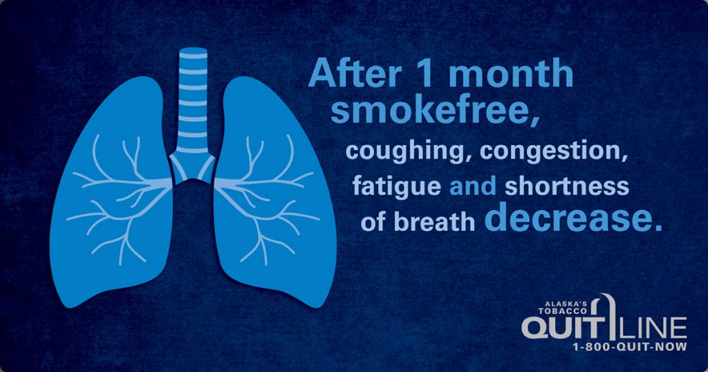 After 1 month smokefree, coughing, congestion, fatigue and shortness of