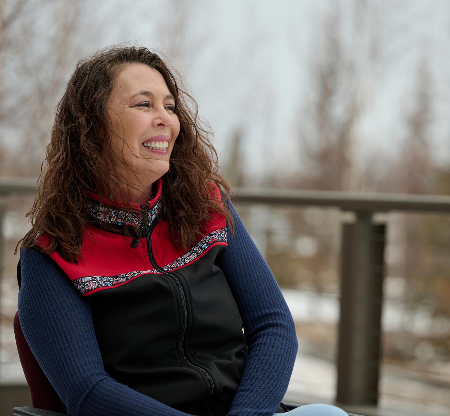 Maria of Fairbanks, smiling.